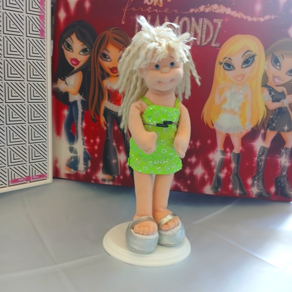 Y2K Glitzy Gabby Ty Beanie Boppers Plush Doll